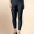 Grey Microfiber elastane stretch soft cropped leggings with ultrasoft waistband