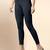 Grey Microfiber elastane stretch soft cropped leggings with ultrasoft waistband