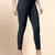 Grey Microfiber elastane stretch soft cropped leggings with ultrasoft waistband