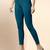 Indigo Microfiber elastane stretch soft cropped leggings with ultrasoft waistband