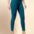 Indigo Microfiber elastane stretch soft cropped leggings with ultrasoft waistband