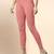 LightPink Microfiber elastane stretch soft cropped leggings with ultrasoft waistband