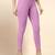 Lilac Microfiber elastane stretch soft cropped leggings with ultrasoft waistband