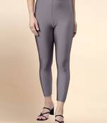 Mud Microfiber elastane stretch soft cropped leggings with ultrasoft waistband