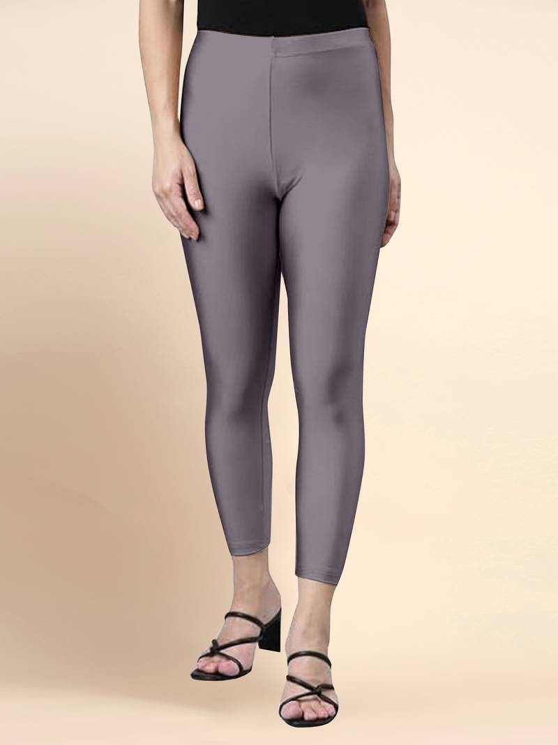 Mud Microfiber elastane stretch soft cropped leggings with ultrasoft waistband