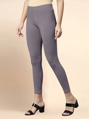 Mud Microfiber elastane stretch soft cropped leggings with ultrasoft waistband 2