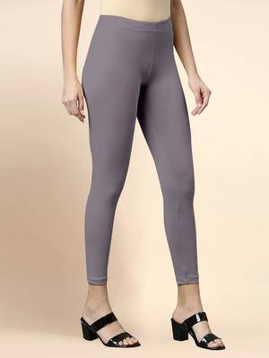 Mud Microfiber elastane stretch soft cropped leggings with ultrasoft waistband 3