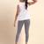 Mud Microfiber elastane stretch soft cropped leggings with ultrasoft waistband