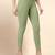 OliveGreen Microfiber elastane stretch soft cropped leggings with ultrasoft waistband