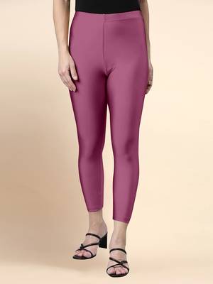 OnionPink Microfiber elastane stretch soft cropped leggings with ultrasoft waistband 1