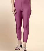 OnionPink Microfiber elastane stretch soft cropped leggings with ultrasoft waistband