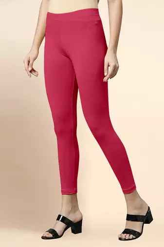 RasBerry Microfiber elastane stretch soft cropped leggings with ultrasoft waistband