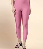 RosePink Microfiber elastane stretch soft cropped leggings with ultrasoft waistband