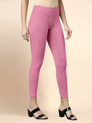 RosePink Microfiber elastane stretch soft cropped leggings with ultrasoft waistband 3