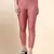 SalmonPink Microfiber elastane stretch soft cropped leggings with ultrasoft waistband