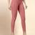 SalmonPink Microfiber elastane stretch soft cropped leggings with ultrasoft waistband