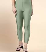 SteelGreen Microfiber elastane stretch soft cropped leggings with ultrasoft waistband