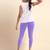 WaveBlue Microfiber elastane stretch soft cropped leggings with ultrasoft waistband