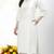 White embroidered rayon kurta Pant