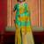 yellow silk blend blend saree with blouse piece