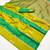 yellow silk blend blend saree with blouse piece