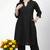 Black plain rayon kurta Pant