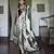 white modal satin printed saree | new launch