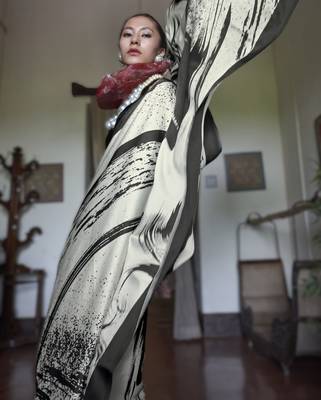 white modal satin printed saree | new launch 2