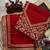 Red Color Sequence And Dori Embroidery Work Lace Border Silk Blend Saree