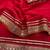 Red Color Sequence And Dori Embroidery Work Lace Border Silk Blend Saree