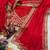 Red Color Sequence And Dori Embroidery Work Lace Border Silk Blend Saree