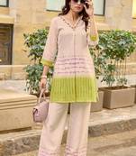 Women Ethnic Motifs Printed Top With Trouser