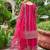 Rani pink real mirror chinon silk full stitched wedding party wear sharara salwar suit with net dupatta
