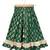woven brocade half sleeves embellished top with printed lehenga-pink & green