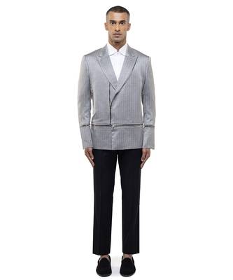 Grey woolen blends blazer 2