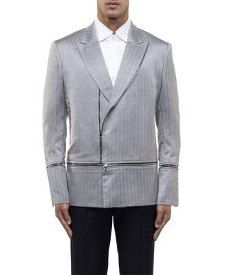Grey woolen blends blazer 5