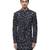 Black embroidered silk sherwani set