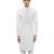 White embroidered silk sherwani set