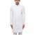 White embroidered silk sherwani set