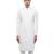 White embroidered silk sherwani set