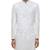 White embroidered silk sherwani set