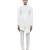 White embroidered silk sherwani set