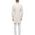 White embroidered silk sherwani set