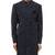 Black embroidered silk sherwani set