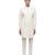 White embroidered silk sherwani set