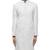White embroidered silk sherwani set