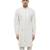 White embroidered silk sherwani set
