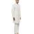 White embroidered silk sherwani set