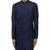 Blue embroidered organza sherwani set