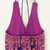 woven brocade sleeveless embellished top with printed lehenga-purple & pink